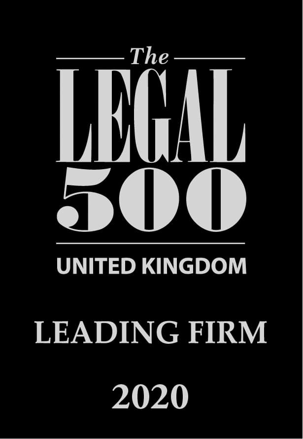 The Legal 500 Leading Firm 2020